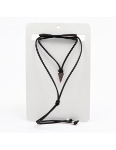 Collar de Gamuza y Dije corazón