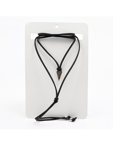 Collar de Gamuza y Dije corazón