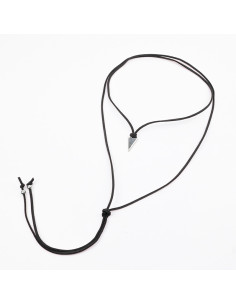 Collar de Gamuza y Dije corazón