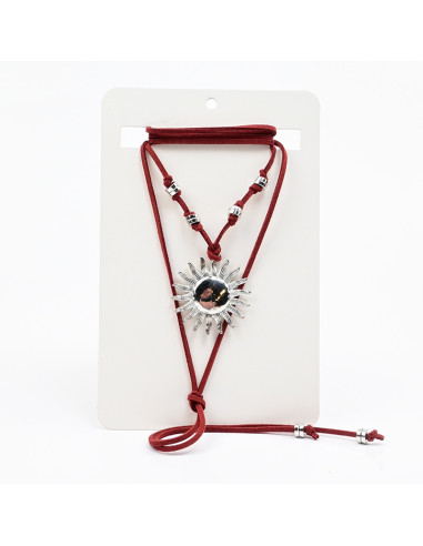 Collar de Gamuza y Dije Boho