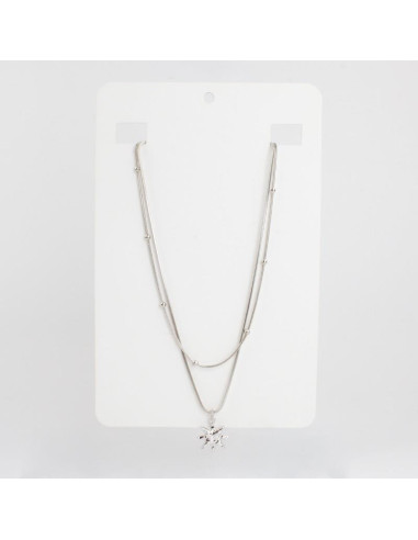 Collar Doble y Dije | Infinita Moda