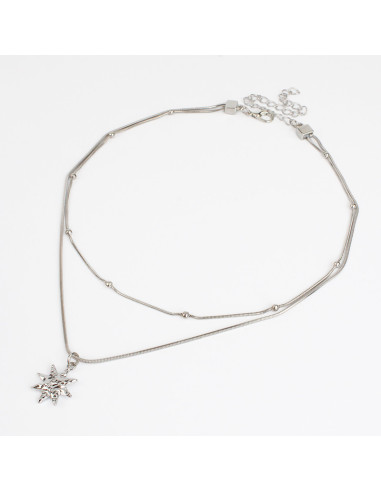 Collar Doble y Dije | Infinita Moda