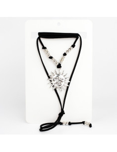 Collar de Gamuza y Sol | Infinita Moda