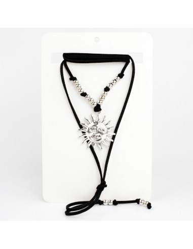 Collar de Gamuza y Sol | Infinita Moda