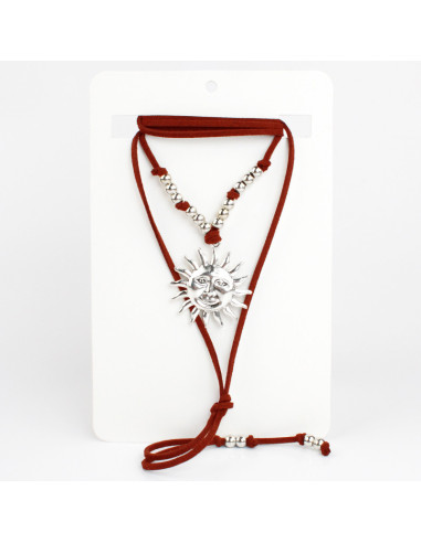 Collar de Gamuza y Sol | Infinita Moda