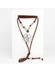 Collar de Gamuza y Sol | Infinita Moda
