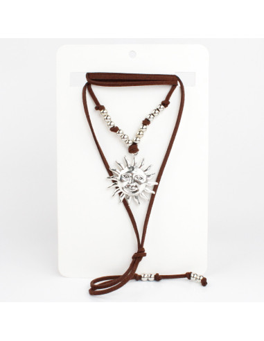 Collar de Gamuza y Sol | Infinita Moda