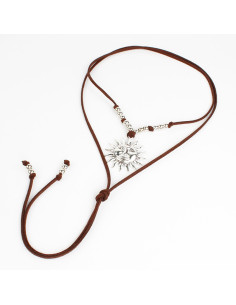 Collar de Gamuza y Sol | Infinita Moda