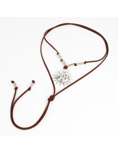 Collar de Gamuza y Sol | Infinita Moda