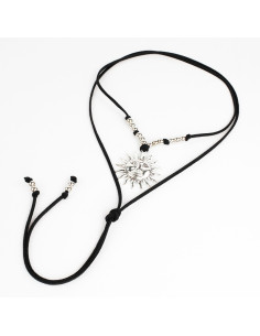 Collar de Gamuza y Sol | Infinita Moda