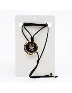 Collar de Gamuza y Acrílico | Infinita Moda