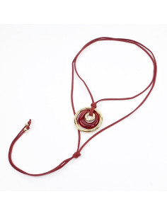 Collar de Gamuza y Acrílico | Infinita Moda