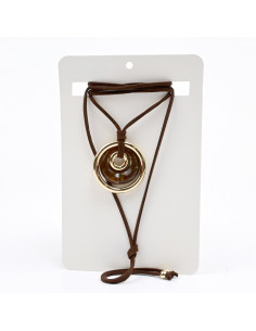 Collar de Gamuza y Acrílico | Infinita Moda