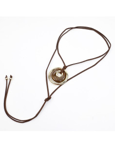 Collar de Gamuza y Acrílico | Infinita Moda