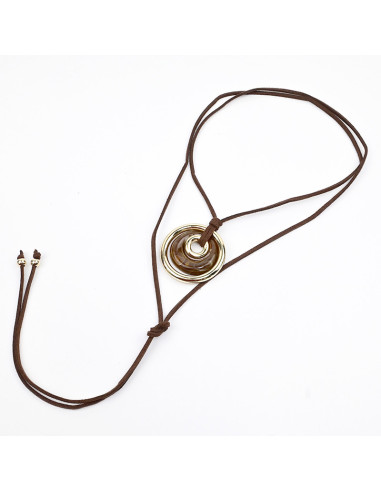 Collar de Gamuza y Acrílico | Infinita Moda