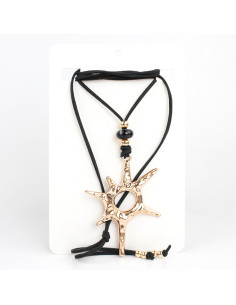 Collar de Gamuza y Dije Boho