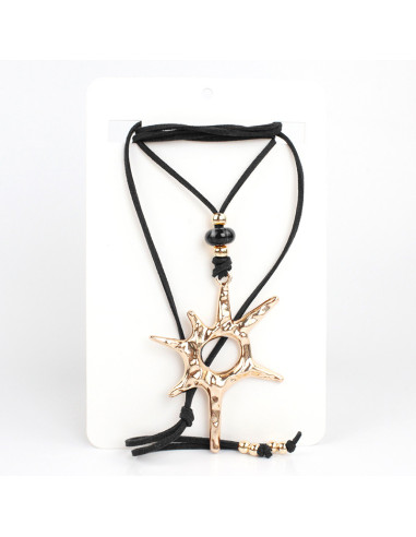 Collar de Gamuza y Dije Boho