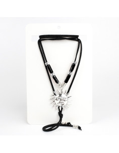 Collar de Gamuza y Dije Sol