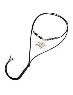 Collar de Gamuza y Dije Sol