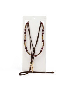 Set de Collares Enhebrado y Gamuza