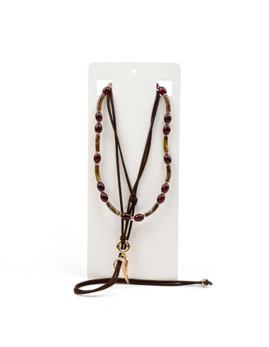 Set de Collares Enhebrado y Gamuza