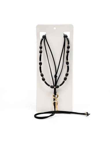 Set de Collares Enhebrado y Gamuza