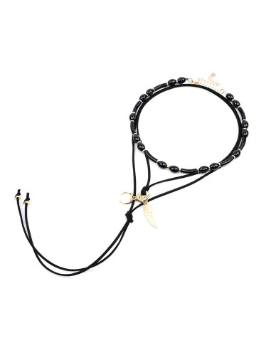 Set de Collares Enhebrado y Gamuza