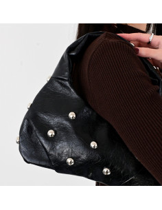Cartera & Mini Bag de PU Silver Dots