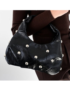 Cartera & Mini Bag de PU Silver Dots