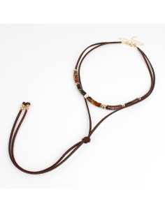 Collar Corbatero de Gamuzas