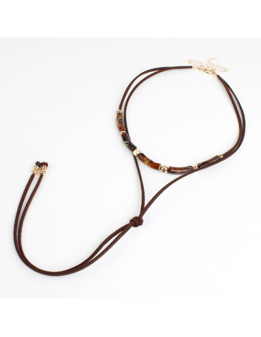 Collar Corbatero de Gamuzas