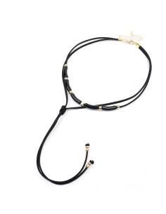 Collar Corbatero de Gamuzas