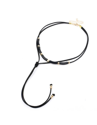 Collar Corbatero de Gamuzas