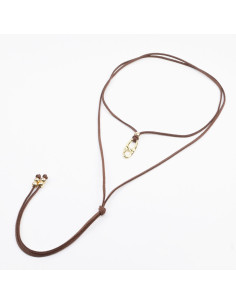 Collar de Gamuza y Dije | Infinita Moda