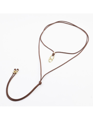 Collar de Gamuza y Dije | Infinita Moda