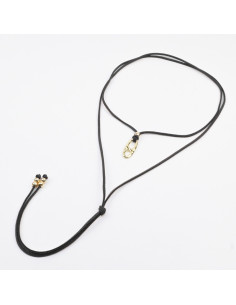 Collar de Gamuza y Dije | Infinita Moda