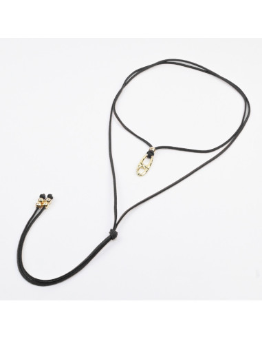 Collar de Gamuza y Dije | Infinita Moda