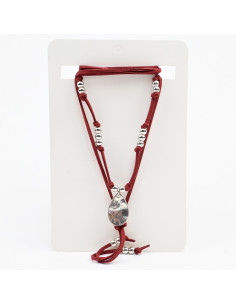 Collar de Gamuza y Dije | Infinita Moda