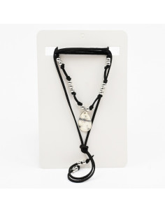 Collar de Gamuza y Dije | Infinita Moda