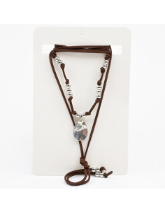 Collar de Gamuza y Dije | Infinita Moda