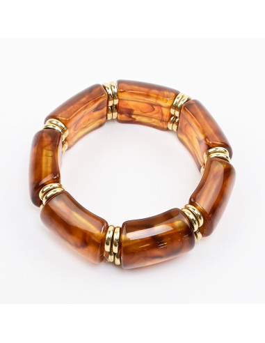 Pulsera Elástica de Acrílico Chic
