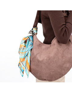 Cartera de Gamuza Hoop