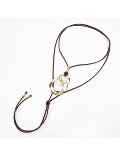 Collar de Gamuza y Dije | Infinita Moda