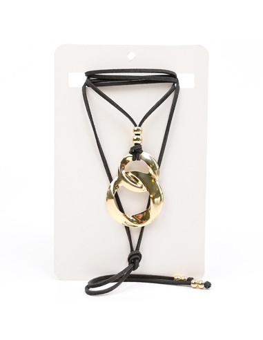 Collar de Gamuza y Dije | Infinita Moda