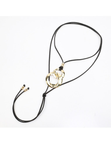 Collar de Gamuza y Dije | Infinita Moda