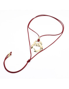 Collar de Gamuza y Dije | Infinita Moda