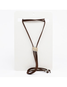 Collar Corbatero de Gamuza
