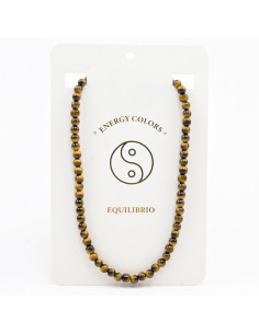 Collar de Cuentas de Vidrio - Tigers Eye