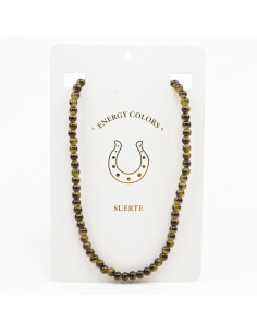 Collar de Cuentas de Vidrio - Tigers Eye