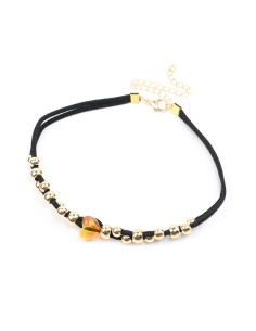 Choker de Gamuza y Dije Acrílico